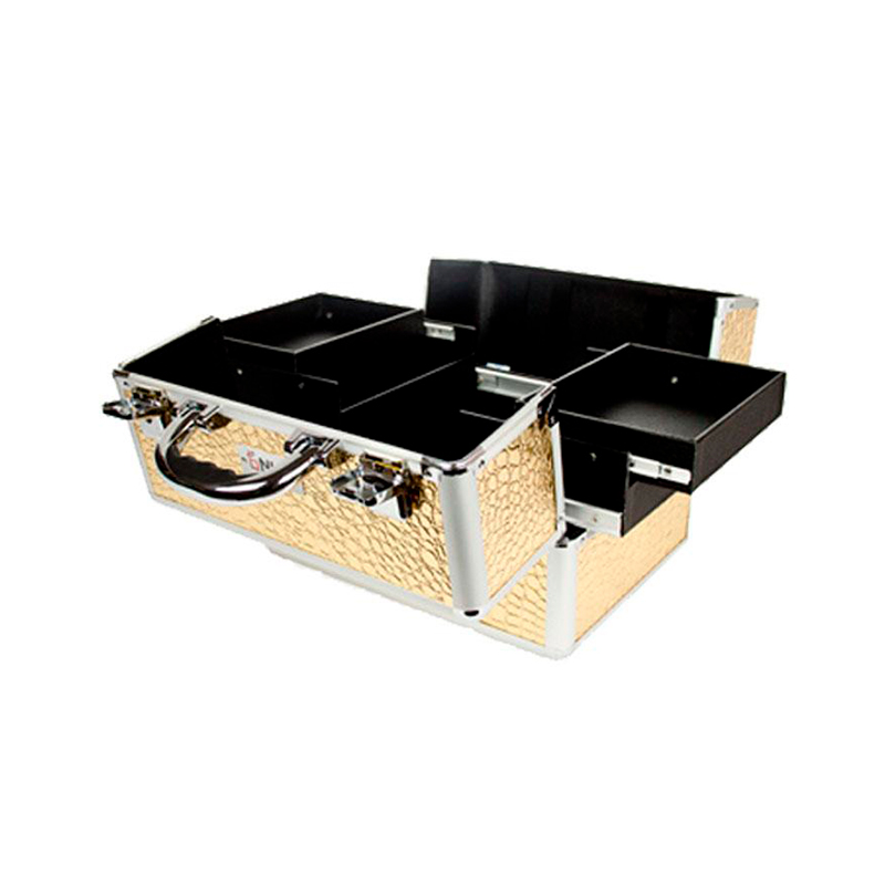 Maletín Reforzado Cosmetiquera Profesional Only Cases Gold