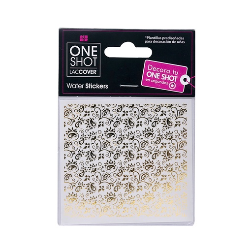 [LCDEC1PZ0054] Stickers De Agua Para Uñas One Shot F 126 Gold
