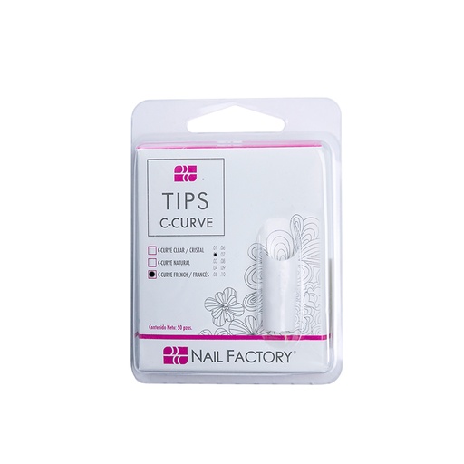 [NFTIP1PZ0071] Tips Para Uñas 02 Curva C French